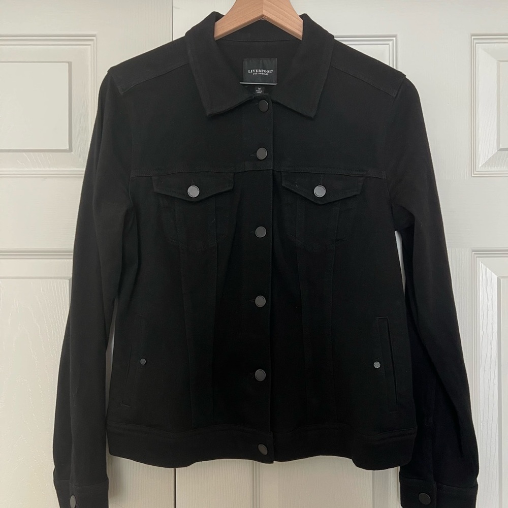 Liverpool Black Denim Jacket